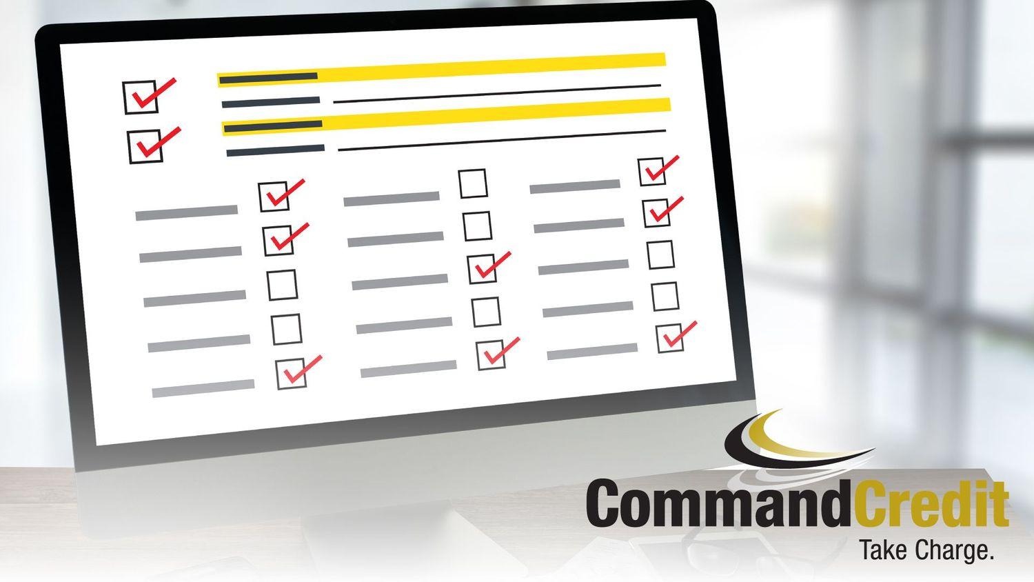 A laptop with a checklist on the screen.